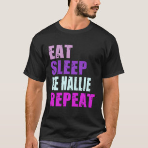Camiseta Hallie Eat Sleep Be Repetir Hallie
