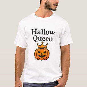 Camiseta Hallo Queen Funny Halloween Costume Shirt