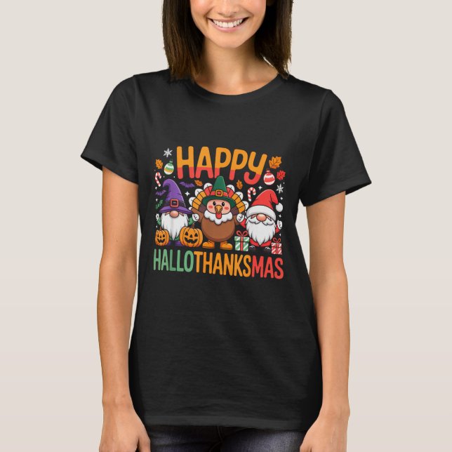 Camiseta Hallothanksmas Dental Istant Funny Tooth Christmas (Anverso)