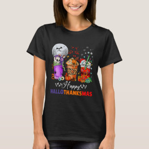 Camiseta Hallothanksmas Gnomes Halloween Día de Acción de G