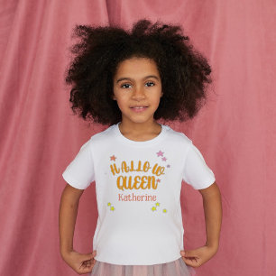 Camiseta Hallow Queen Halloween Custom Name