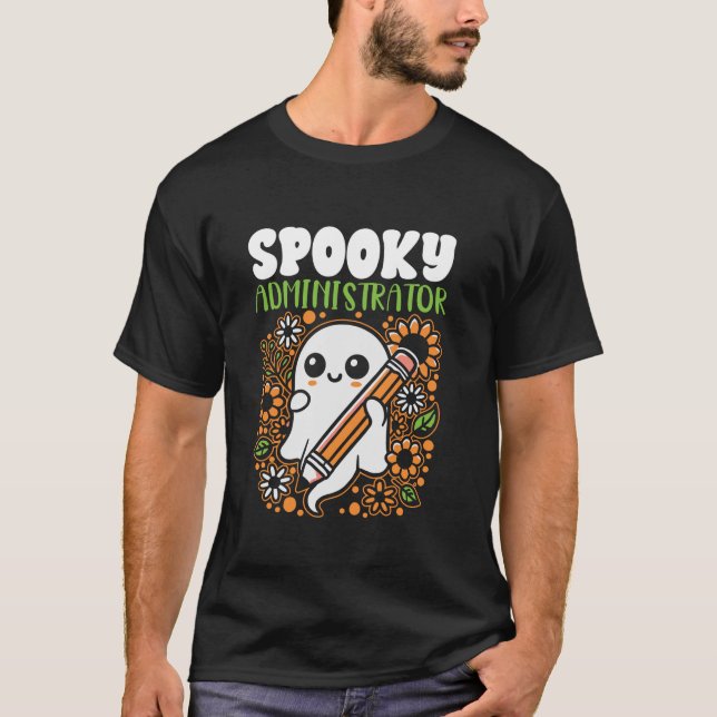 Camiseta Hallowee, administrador de la escuela de administr (Anverso)
