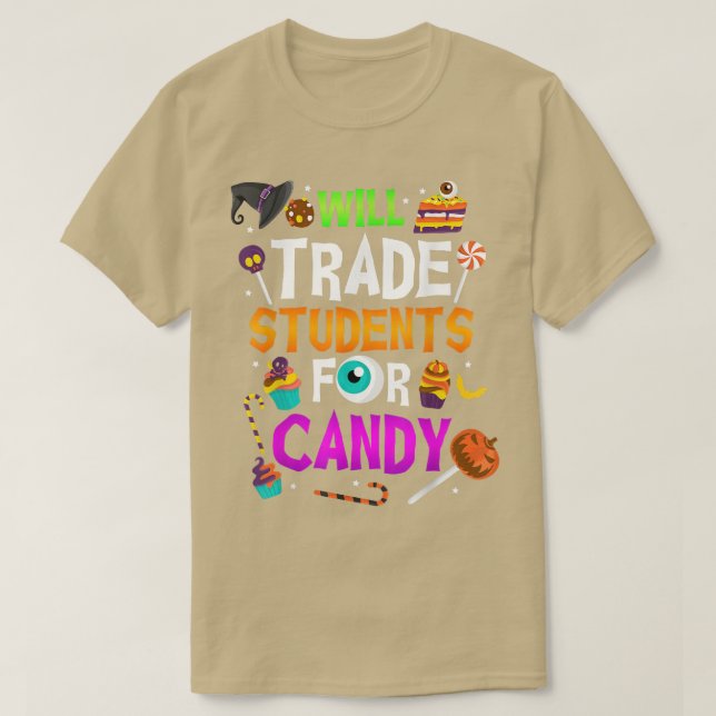 Camiseta Hallowee De Profesores De DIVERSIÓN De Candy (Diseño del anverso)