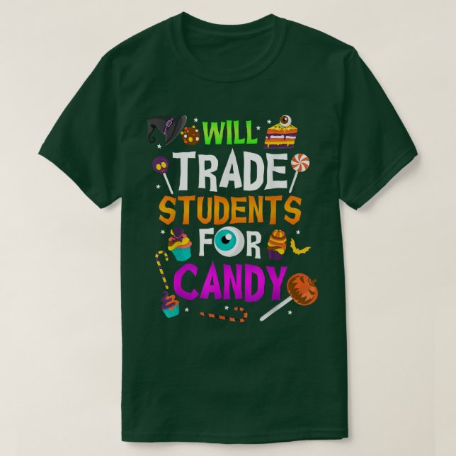 Camiseta Hallowee De Profesores De DIVERSIÓN De Candy (Diseño del anverso)