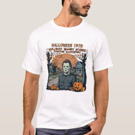 Camiseta Halloween 1978 Holiday Spooky Myers Pumpkin Haddon