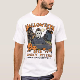 Camiseta Halloween 1978 Holiday Spooky Myers Pumpkin Haddon