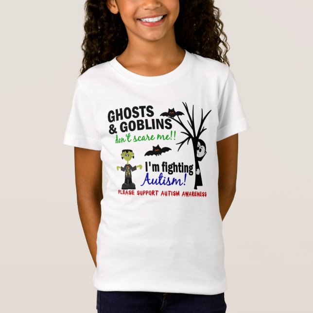 Camiseta Halloween 1 autismo (Anverso)