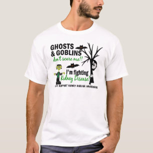 Camiseta Halloween 1 guerrero de la enfermedad de riñón