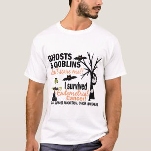 Camiseta Halloween 1 superviviente del cáncer endometrial
