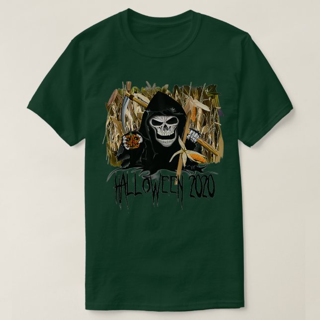 Camiseta Halloween 2020 Grim Reaper (Diseño del anverso)