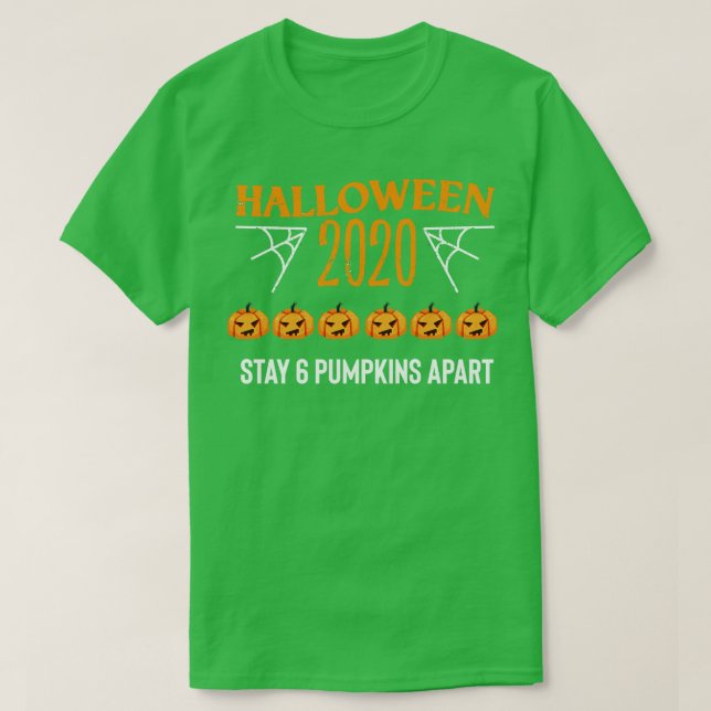Camiseta Halloween 6 Pumpkins Apart (Diseño del anverso)