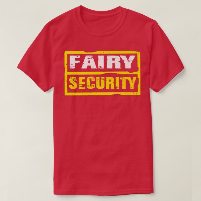 Camiseta Halloween Adultos Costume Fairy Security Dad Mom (Diseño del anverso)