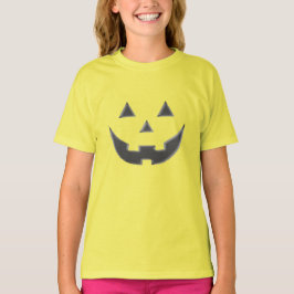 Camiseta Halloween amarillo gris Jack o niños de calabaza d
