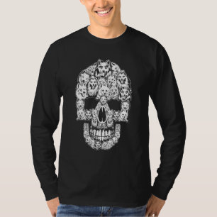 Camiseta Halloween American Eskimo Skull Dog Costume