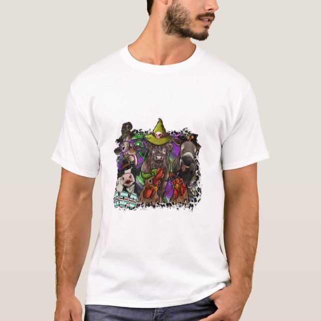 Camiseta Halloween animal (Anverso)
