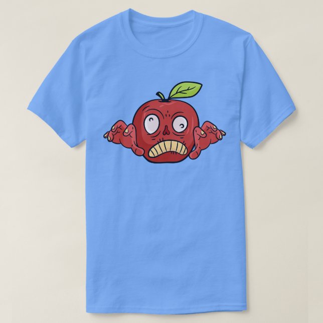 Camiseta Halloween Apple Zombie Food Fruit Monster Spooky Z (Diseño del anverso)