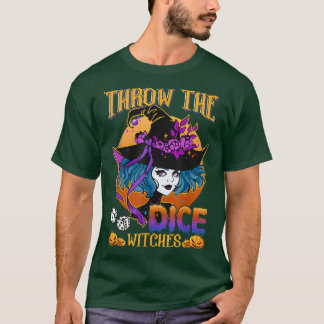 Camiseta Halloween arroja los dados brujos Bunco Halloween 