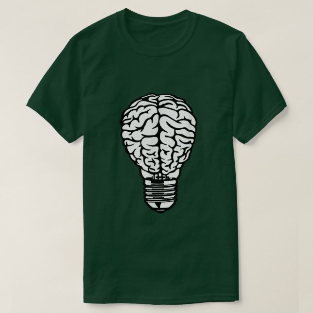 Camiseta Halloween Art Brain Lightbulb 3331 (Diseño del anverso)