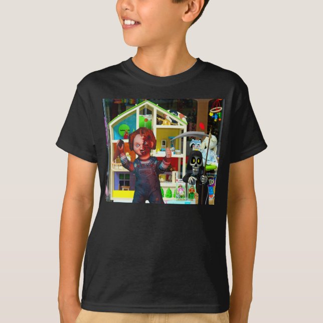 Camiseta Halloween atemorizante. (Anverso)