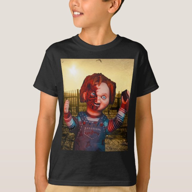 Camiseta Halloween atemorizante. (Anverso)