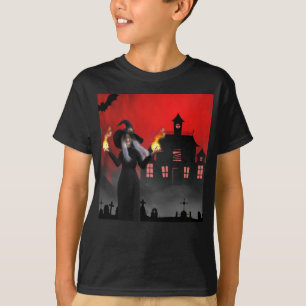 Camiseta Halloween aterrador.