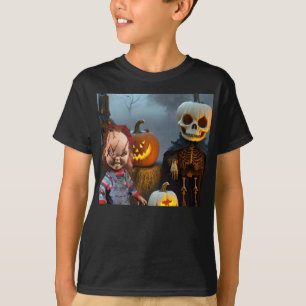 Camiseta Halloween aterrador.