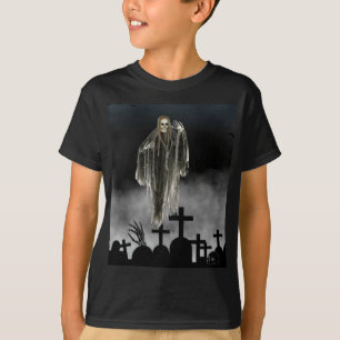 Camiseta Halloween aterrador.