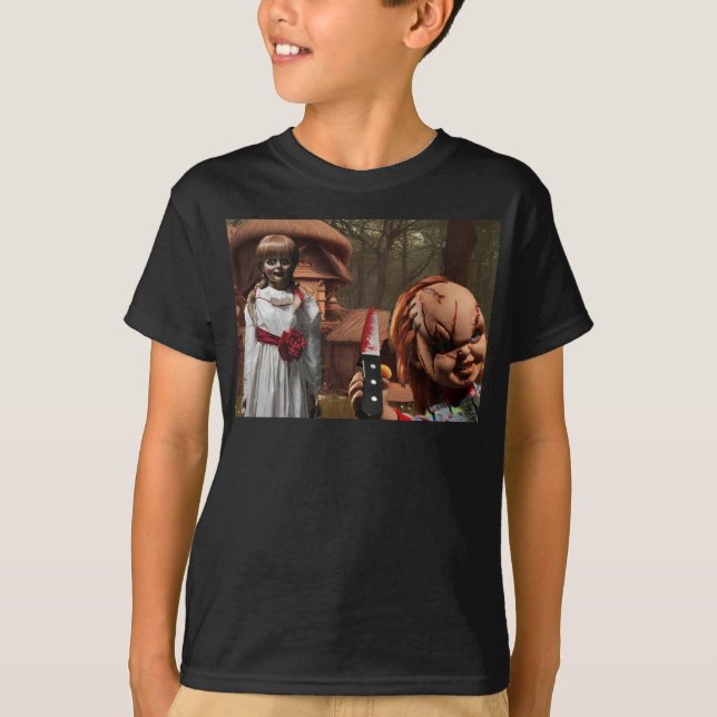 Camiseta Halloween aterrador. (Anverso)