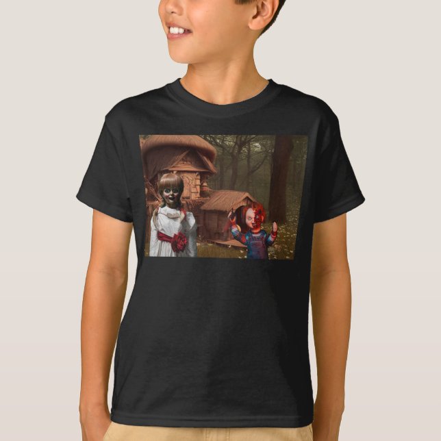 Camiseta Halloween aterrador. (Anverso)