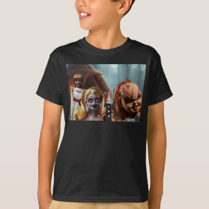 Camiseta Halloween aterrador.
