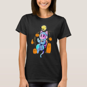 Camiseta Halloween atesorado calabaza para las mujeres