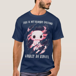 Camiseta Halloween Axolotl disfraz Mascota exótico Kawaii