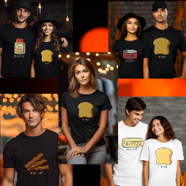 Camiseta Halloween Bacon, grupo de parejas divertidas