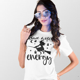CAMISETA HALLOWEEN BAD WITCH ENERGY   VOLANTE DE WICTH