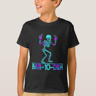 Camiseta Halloween Bar 10 Duh Skeleton Drinking Costume
