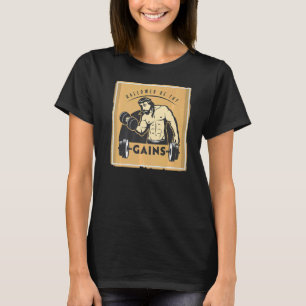 Camiseta Halloween Be Thains Gains Muslo Jesús Levantamient