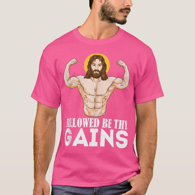 Camiseta Halloween Be Thains Gana Gracioso Muslo Jesus Weig (Anverso)