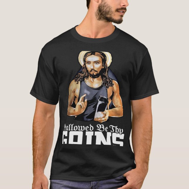 Camiseta Halloween Be Thains Jesus Weight Lifout (Anverso)