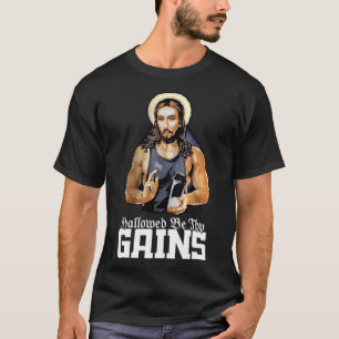 Camiseta Halloween Be Thains Jesus Weight Lifout