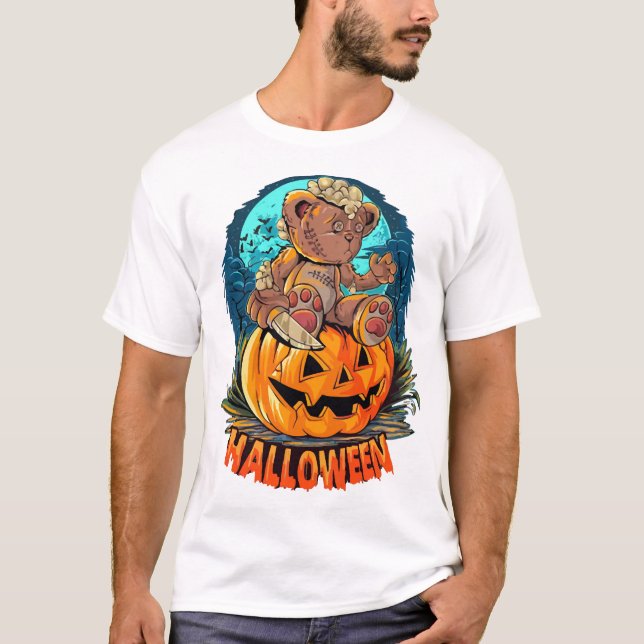 Camiseta Halloween Bear Killer (Anverso)