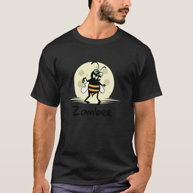 Camiseta Halloween Bee Zombie Pun ZOMBEE Funny Kawaii (Anverso)