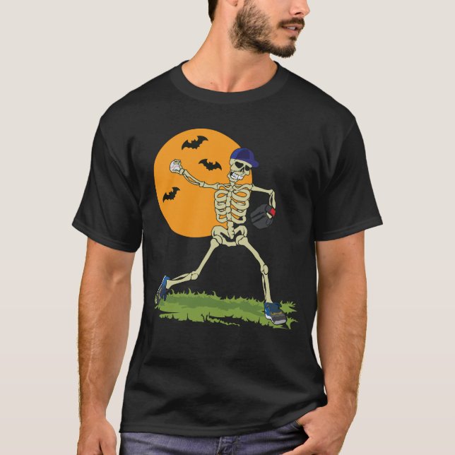 Camiseta Halloween Béisbol Skeleton Halloween (Anverso)