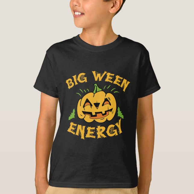 Camiseta Halloween Big Ween Costume Calabaza Lover Octubre  (Anverso)