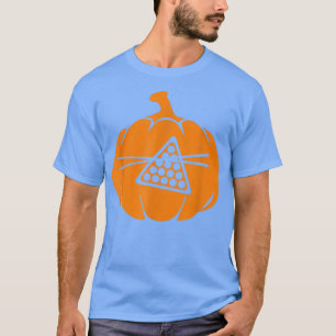 Camiseta Halloween Billiards Pumpkin Pool Player