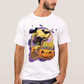 Camiseta Halloween black cat