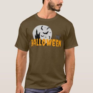 Camiseta Halloween Black Cat Haunty House
