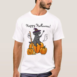 Camiseta Halloween Black Labrador Personalizado 2