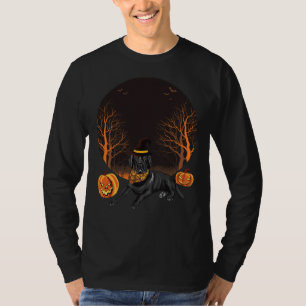Camiseta Halloween Black Labrador Retriever Wearing Wearing