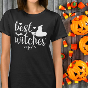 Camiseta Halloween blanco y negro de las mejores mujeres br