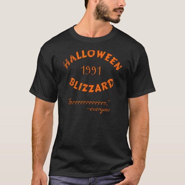 Camiseta Halloween Blizzard 1991 tee para los que recuerdan (Anverso)